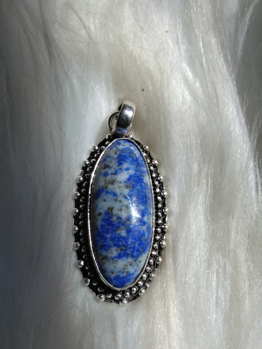 Gorgeous Sodalite Silver Plated Gemstone Necklace Pendant